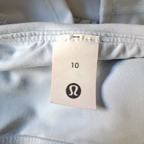Lululemon Wunder Under SmoothCover Square-Neck T-Shirt Size 10 Starch Blue - Picture 5 of 9